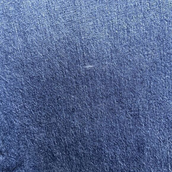 LOFT 14/32 Vintage Dark Blue Wash The Straight Crop Distressed Jeans - Picture 10 of 16